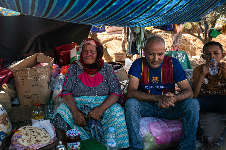 The small mountain village of Taheghaghte, Morocco, on Sept. 11, 2023.