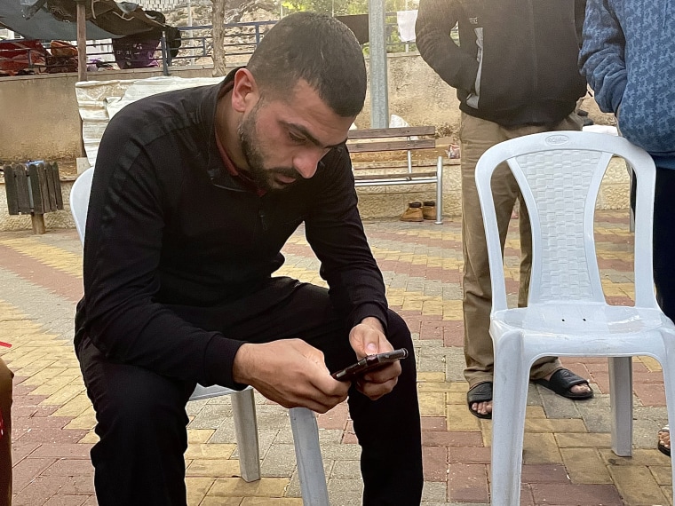 Hassan Al-Dreemli says he has just received the news that his sister-in-law and young nephew have died in an air-strike in Khan Younis, Gaza.