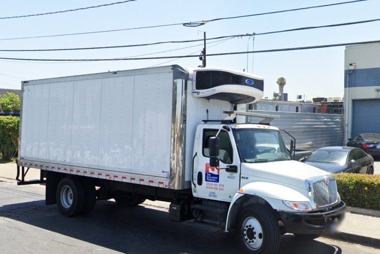 Exclusive Poultry truck outside the building.