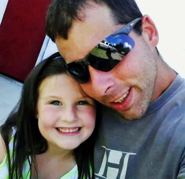 Jonathan Hankins and his daughter.