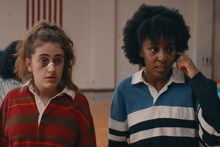 Rachel Sennot (left) and Ayo Edibiri in "Bottoms."