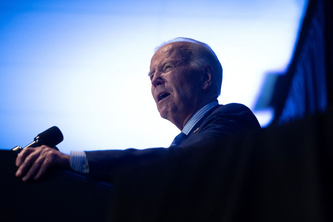 US President Joe Biden delivers remarks at South Carolina's First in the Nation Dinner at the State Fairgrounds in Columbia, South Carolina, on January 27.