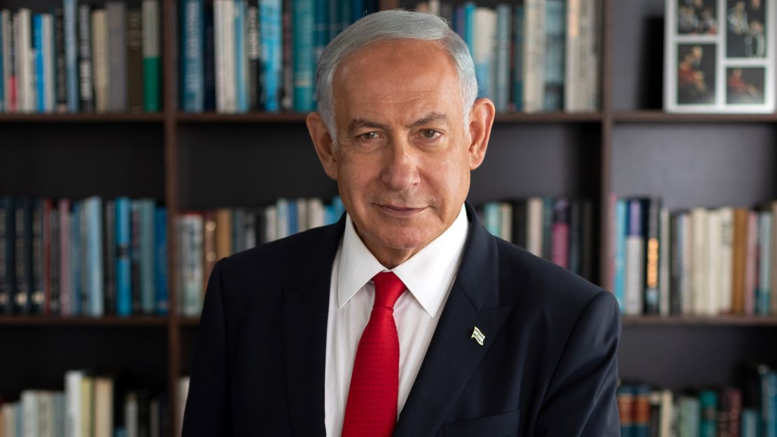 Oct 21, 2022; Tel Aviv, Israel; Benjamin Netanyahu, the ninth prime minister of Israel, speaks to USA TODAY ahead of the release of his memoir,