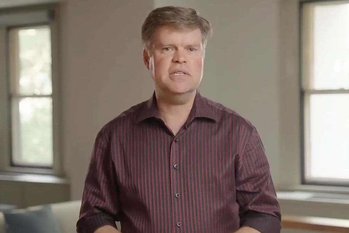 This screengrab from video shows Democratic presidential candidate Jason Palmer.