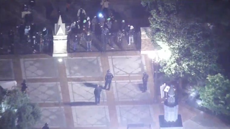LAPD officers have cleared parts of the campus.