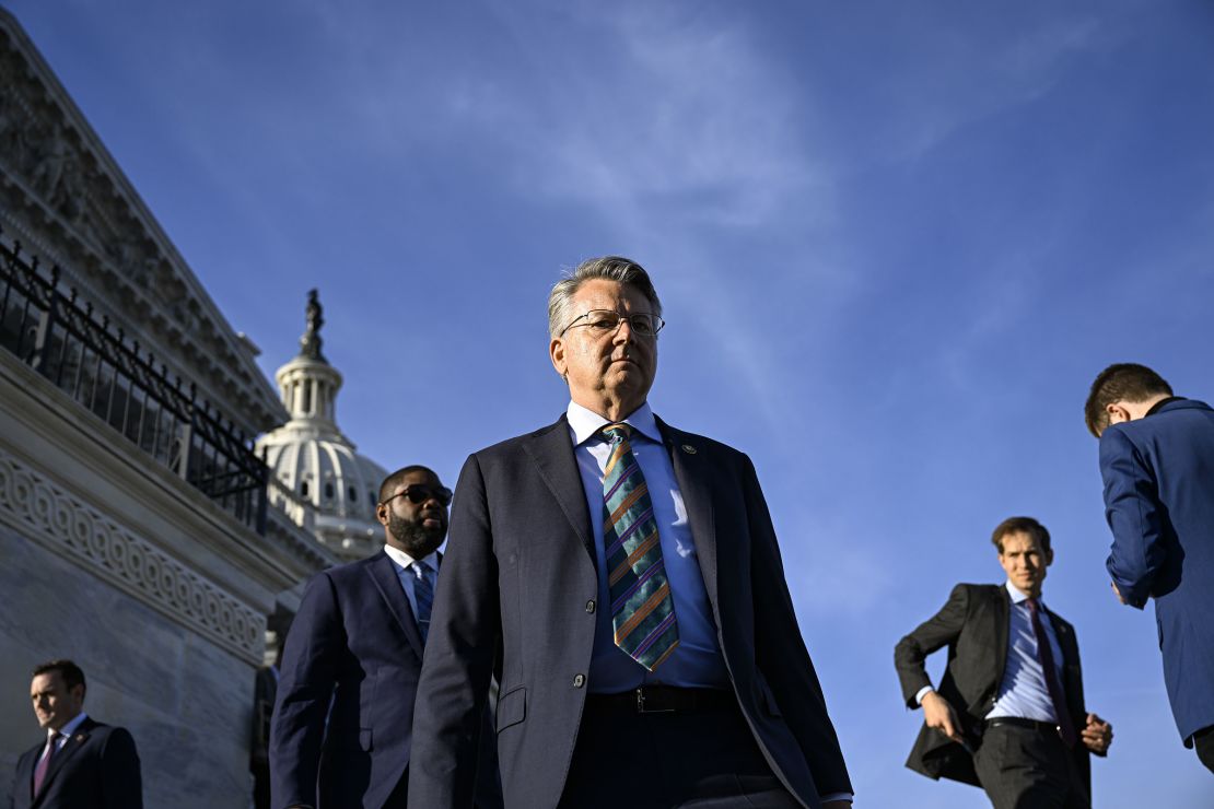 Rep. John Duarte is seen in front of the US Capitol in Washington DC, on November 8, 2023.