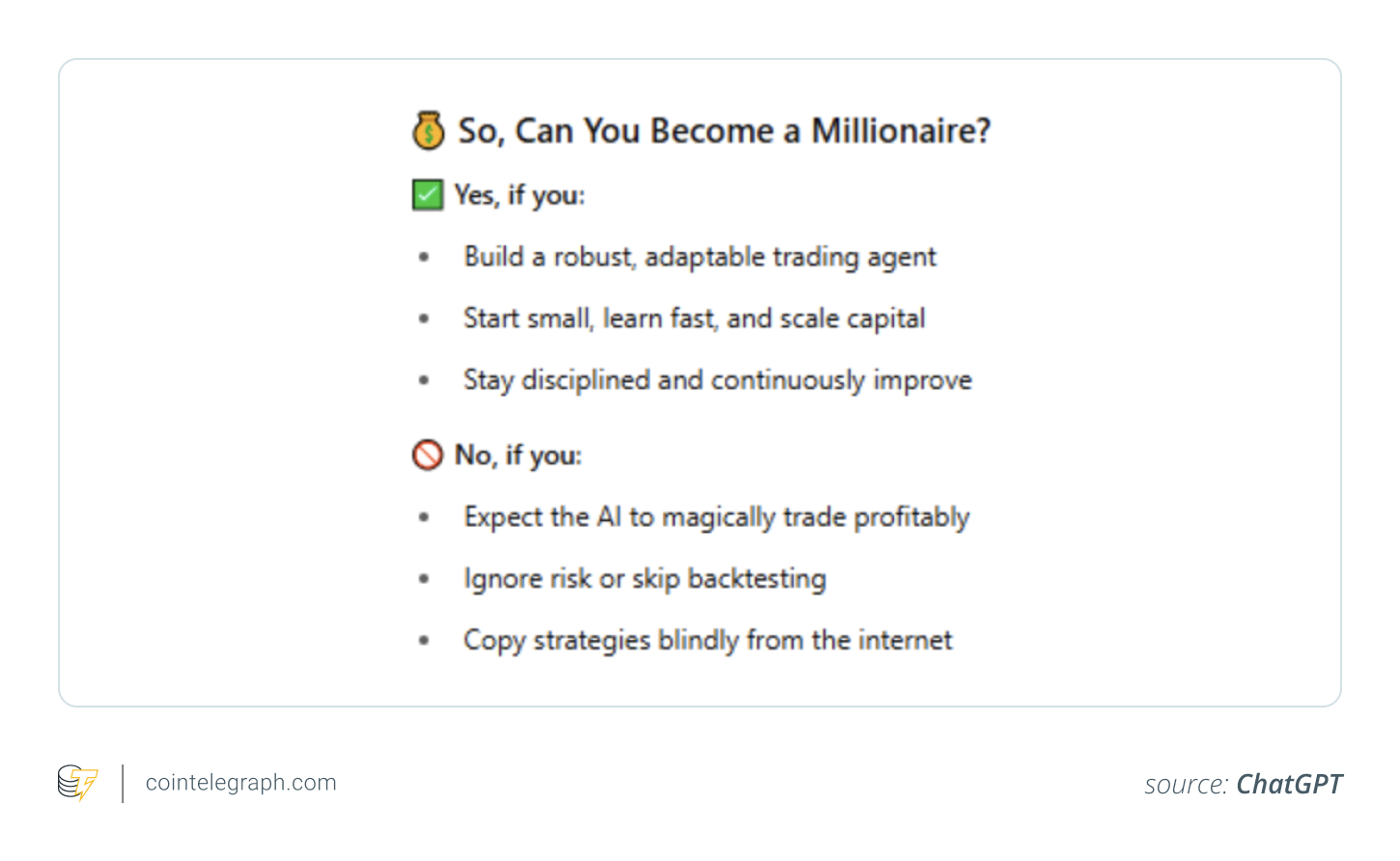 ChatGPT-powered crypto trading reality