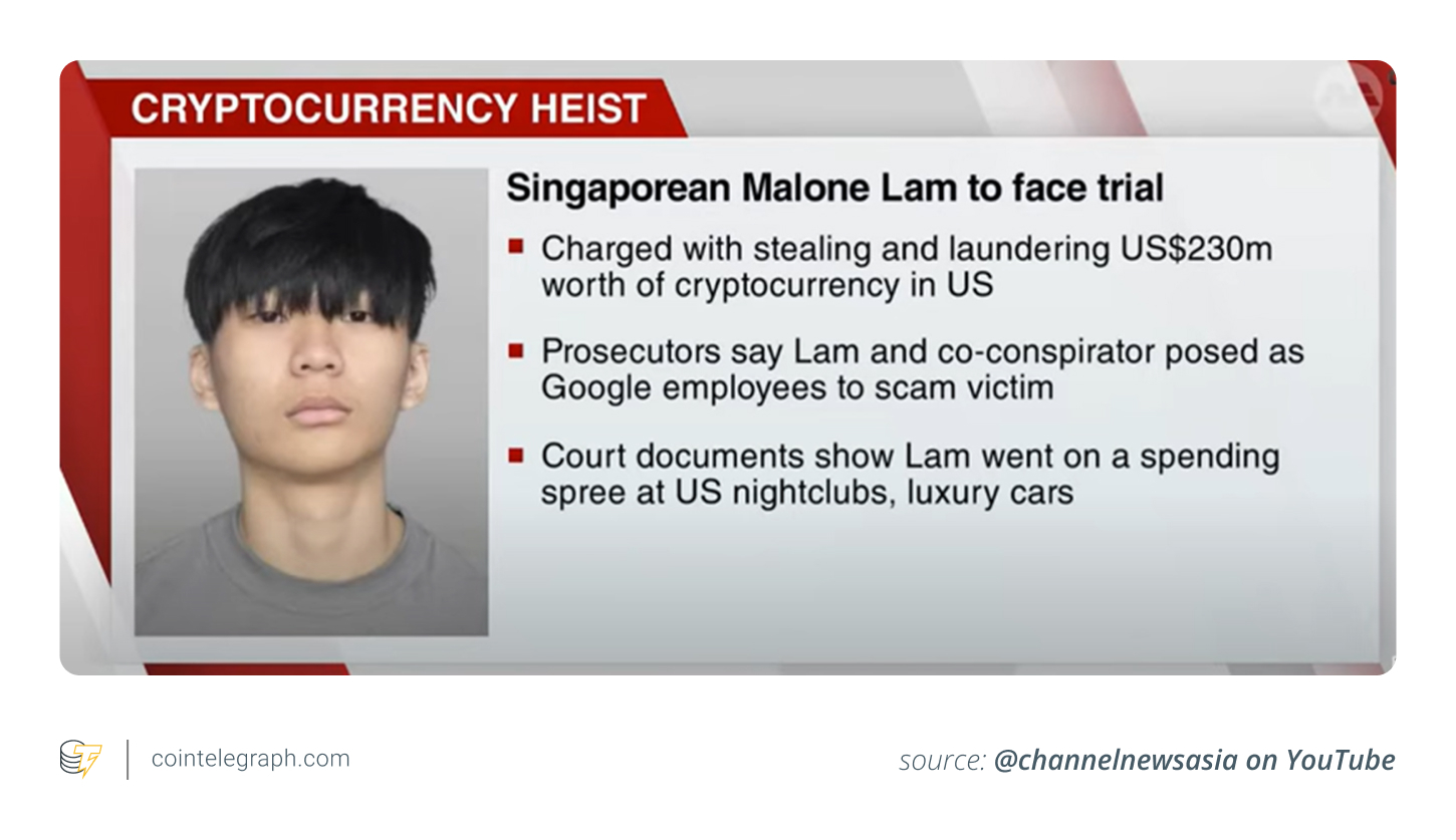 Malone Lam, a Singaporean hacker behind $230 million
