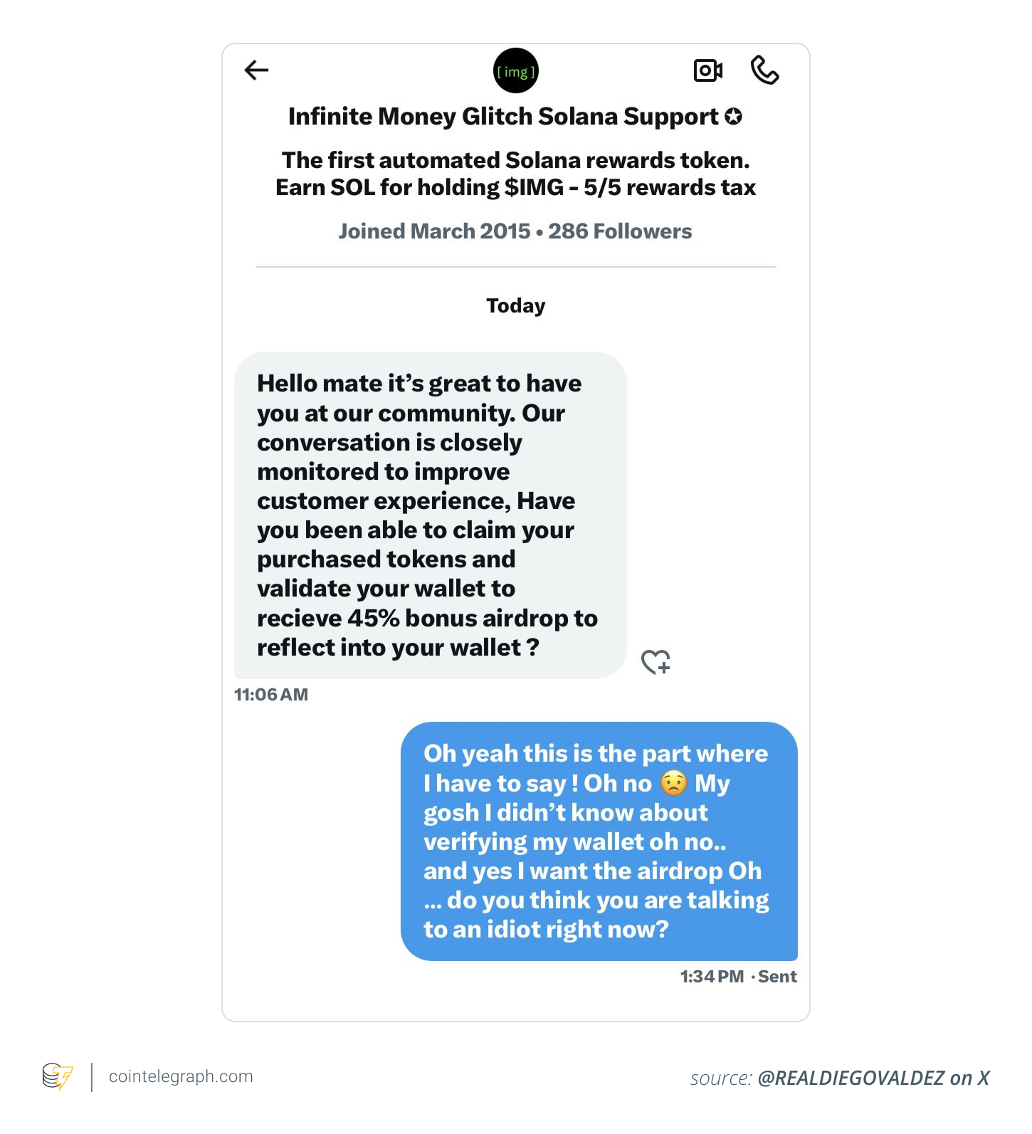 Fake token airdrops look like this Fake token airdrops look like this