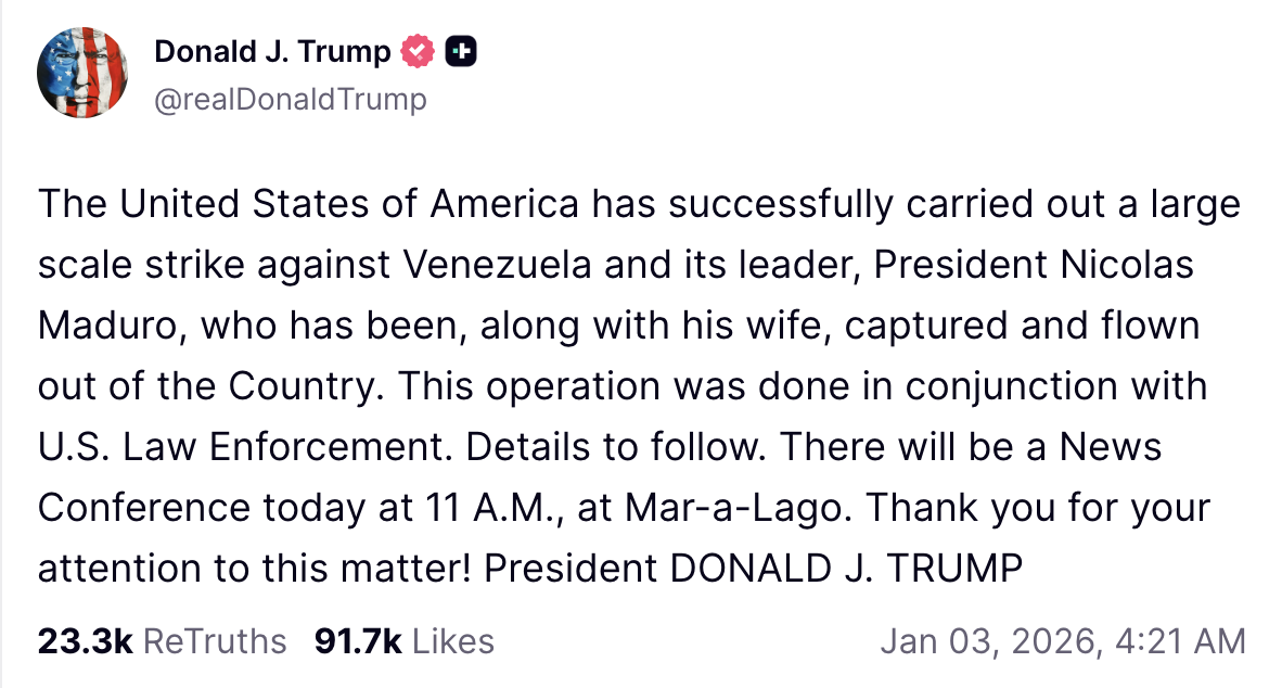 Venezuela, Bitcoin Price, US Government, United States, Donald Trump, Maduro